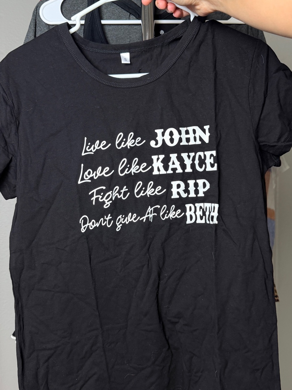 Live Like John Black Graphic Tee - Black